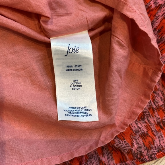 JOIE Tea Rose Maxi Midi Sundress, Tiered, Coral Dress, Cotton, Women’s US S - Picture 10 of 11